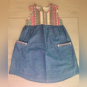 Jessica Simpson Colorful Sleeveless Dress with Pockets Size 3T Aztec Print